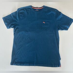Tommy Bahama Deep Blue Short Sleeve Tee Men’s Size Large 100% Pima Cotton